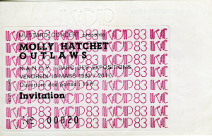 Molly Hatchet @ Parc des Expositions - Nancy, France [18/03/1983]