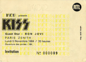 Kiss @ Le Zénith - Paris, France [05/11/1984]