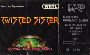 Twisted Sister @ L'Eldorado - Paris, France [28/04/1986]