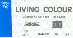 Living Colour @ L'Elysée Montmartre - Paris, France [14/06/1989]