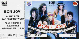 Bon Jovi @ Palais des Sports - Saint-Ouen, France [05/12/1989]