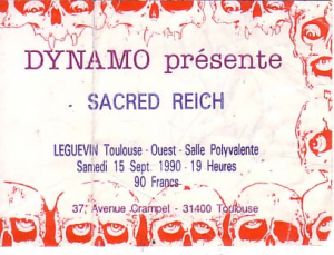 Sacred Reich @ Salle Polyvalente - Toulouse, France [15/09/1990]