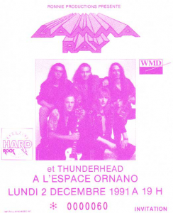 Gamma Ray @ Espace Ornano - Paris, France [02/12/1991]