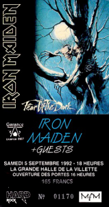 Iron Maiden @ La Grande Halle de la Villette - Paris, France [05/09/1992]