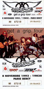 Aerosmith @ Accor Arena (ex-AccorHotels Arena, ex-Palais Omnisports Paris Bercy) - Paris, France [08/11/1993]