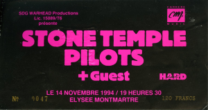 Stone Temple Pilots @ L'Elysée Montmartre - Paris, France [14/11/1994]