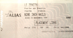 Nine Inch Nails @ Le Zénith - Paris, France [25/11/1999]