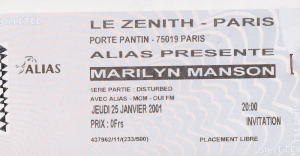 Marilyn Manson @ Le Zénith - Paris, France [25/01/2001]