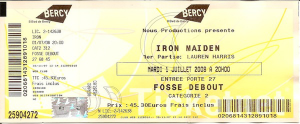 Iron Maiden @ Accor Arena (ex-AccorHotels Arena, ex-Palais Omnisports Paris Bercy) - Paris, France [01/07/2008]