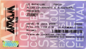 Journey @ Le Bataclan - Paris, France [16/06/2009]