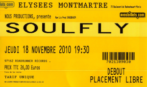 Soulfly @ L'Elysée Montmartre - Paris, France [18/11/2010]
