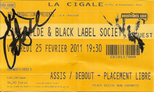 Black Label Society @ La Cigale - Paris, France [25/02/2011]