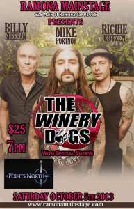 The Winery Dogs @ Ramona Mainstage - St Ramona, Californie, Etats-Unis [05/10/2013]