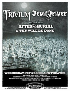 Trivium @ Roseland Theater - Portland, Oregon, Etats-Unis [06/11/2013]