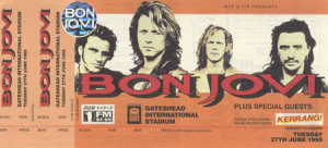 Bon Jovi @ International Stadium - Gateshead, Angleterre [27/06/1995]