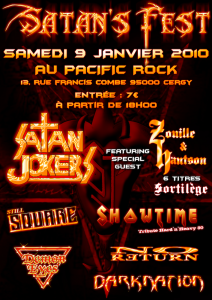 Satan's Fest @ Pacific Rock - Cergy, France [09/01/2010]