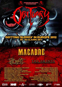 Obituary @ Le Grillen - Colmar, France [09/12/2012]