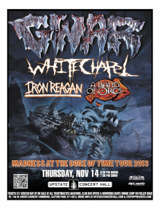 Gwar @ Upstate Concert Hall - Clifton Park, New York, Etats-Unis [14/11/2013]