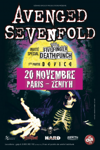 Avenged Sevenfold @ Le Zénith - Paris, France [20/11/2013]