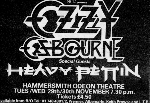 Ozzy Osbourne @ Hammersmith Odeon - Londres, Angleterre [30/11/1983]