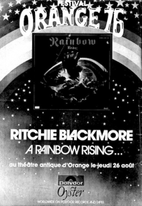 Ritchie Blackmore's Rainbow @ Le Théâtre Antique - Orange, France [26/08/1976]