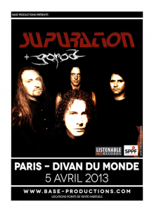 Supuration @ Le Divan du Monde - Paris, France [05/04/2013]