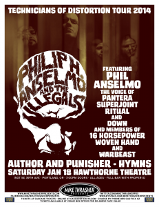 Philip H. Anselmo & The Illegals @ Hawthorne Theatre - Portland, Oregon, Etats-Unis [18/01/2014]