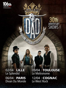 D-A-D @ Le Metronum - Toulouse, France [09/04/2014]