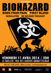 Biohazard @ Le Grillen - Colmar, France [11/04/2014]