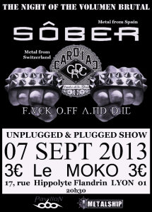 Sôber @ Le Moko - Lyon, France [07/09/2013]