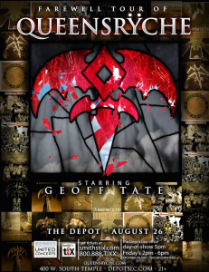 Queensrÿche starring Geoff Tate @ The Depot - Salt Lake City, Utah, Etats-Unis [26/08/2014]