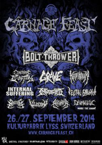 Carnage Feast @ Kulturfabrik (Kufa) - Lyss, Suisse [26/09/2014]