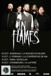 In Flames @ Le Rocher de Palmer - Cenon, France [10/10/2014]