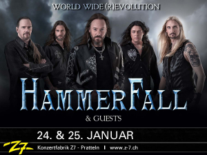 Hammerfall @ Z7 Konzertfabrik - Pratteln, Suisse [25/01/2015]