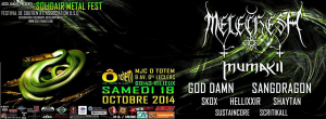 Solidair' Metal Fest @ MJC Ô Totem - Rillieux-la-Pape, France [18/10/2014]