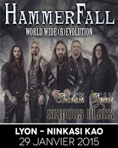 Hammerfall @ Le Ninkasi Gerland Kao - Lyon, France [29/01/2015]