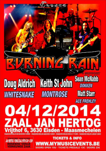 Burning Rain @ Le Jan Hertog Live Club - Maasmechelen, Belgique [04/12/2014]