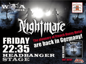 Nightmare @ Wacken, Allemagne [01/08/2014]