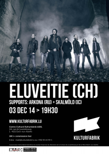Eluveitie @ Kulturfabrik - Esch-sur-Alzette, Luxembourg [03/12/2014]