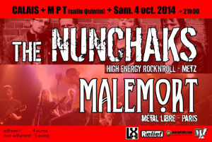 The Nunchaks @ La Maison pour Tous - Calais, France [04/10/2014]