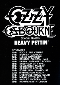 Ozzy Osbourne @ Playhouse - Edimbourg, Ecosse [20/11/1983]