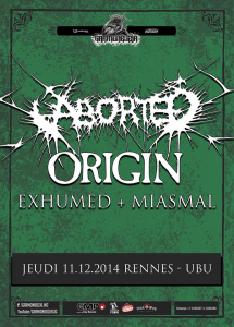 Aborted @ L'Ubu - Rennes, France [11/12/2014]