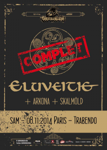 Eluveitie @ Le Trabendo - Paris, France [08/11/2014]