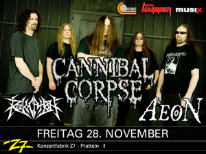Cannibal Corpse @ Z7 Konzertfabrik - Pratteln, Suisse [28/11/2014]