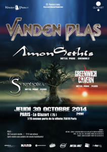 Vanden Plas @ Le Glazart - Paris, France [30/10/2014]