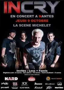 Incry @ La Scène Michelet - Nantes, France [09/10/2014]