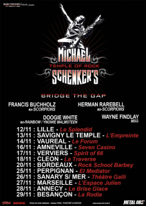 Michael Schenker's Temple of Rock @ Rock School Barbey - Bordeaux, France [20/11/2014]