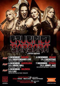 Crucified Barbara @ Sala Jimmy Jazz - Vitoria, Espagne [07/12/2014]