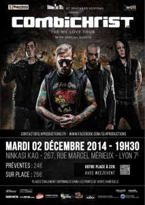 Combichrist @ Le Ninkasi Gerland Kao - Lyon, France [02/12/2014]
