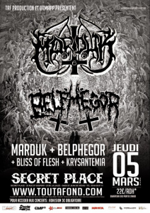Marduk @ Secret Place - Saint Jean de Vedas, France [05/03/2015]